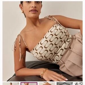 Reformation Lucrezia Silk Top | Retro | Size 6